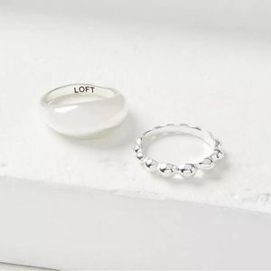 Loft beaded dome ring set size 7